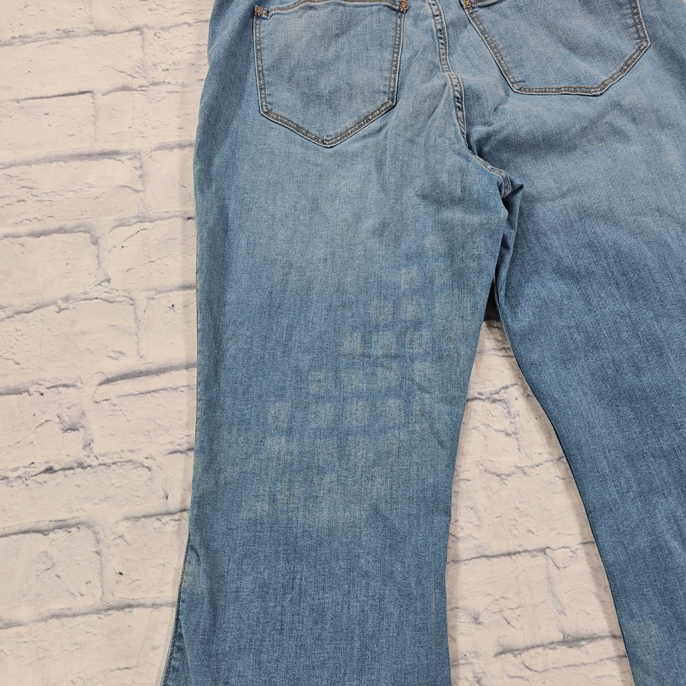 Hollister High Rise Vintage Flare Jeans Womens 33 Light Blue Stretch Denim - Picture 12 of 13